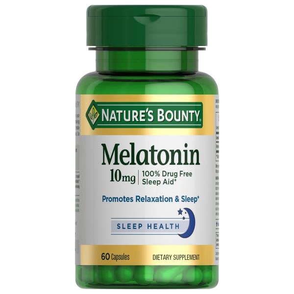 Nature's Bounty Melatonin,10 mg, Capsules | Publix Super Markets