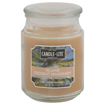 Candle-Lite Candle, Island Coconut Mahogany