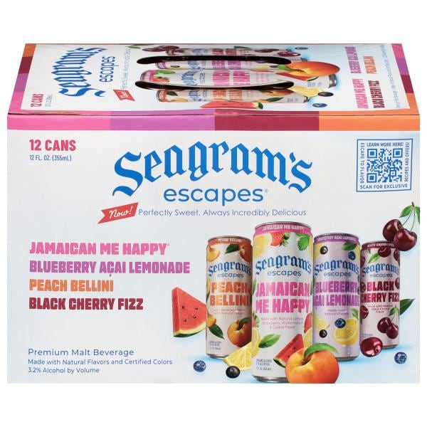 Seagram's Escapes Malt Beverage, Premium, Assorted Publix Super Markets