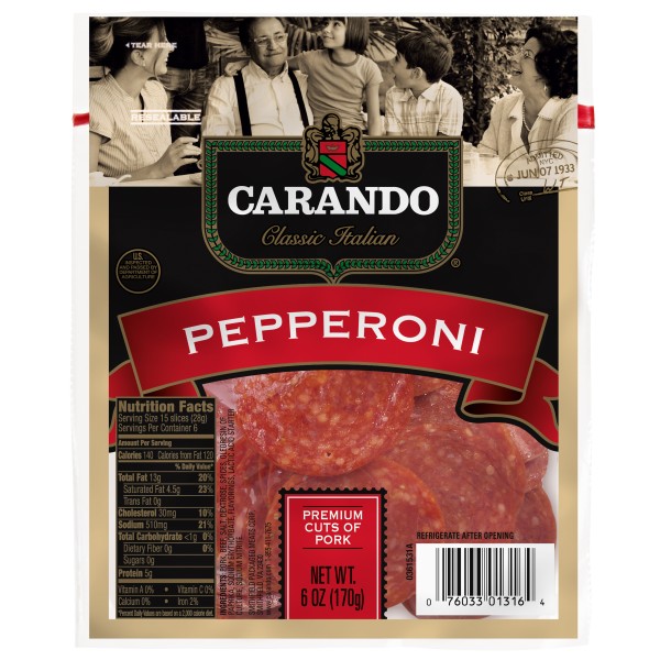 Carando Pre-Sliced Italian Pepperoni | Publix Super Markets