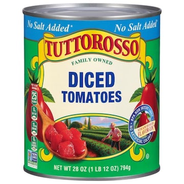 Tuttorosso No Salt Added Diced Tomatoes