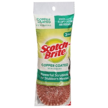 Scotch-Brite Scrubbers, Copper Coated, 3 Pack