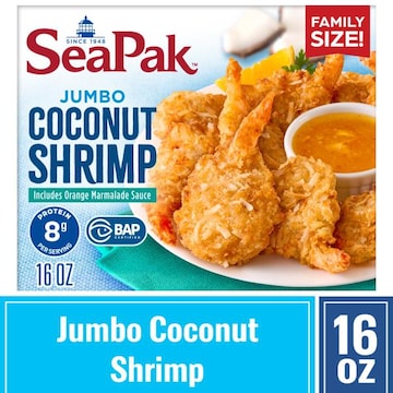 SeaPak Morey's Family Size Jumbo Coconut Includes Orange Marmalade Sauce Shrimp