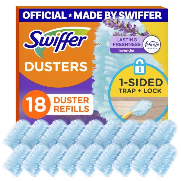 Swiffer Dusters | DUSTER Multi-Surface Refills, Lavender Scent, 18