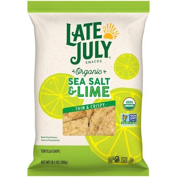 LATE JULY® Snacks Sea Salt & Lime Tortilla Chips