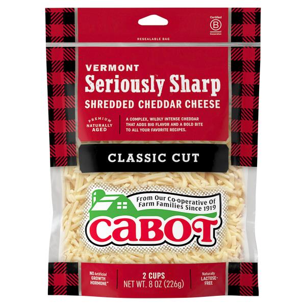 CABOT Seriously Sharp Shredded Cheddar Cheese | Publix Super Markets