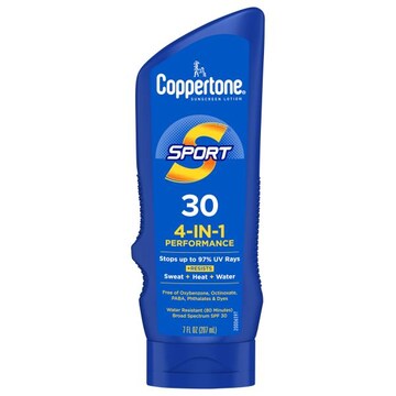 Coppertone Sport 4-in-1 Performance Broad Spectrum SPF 30 Sunscreen Lotion