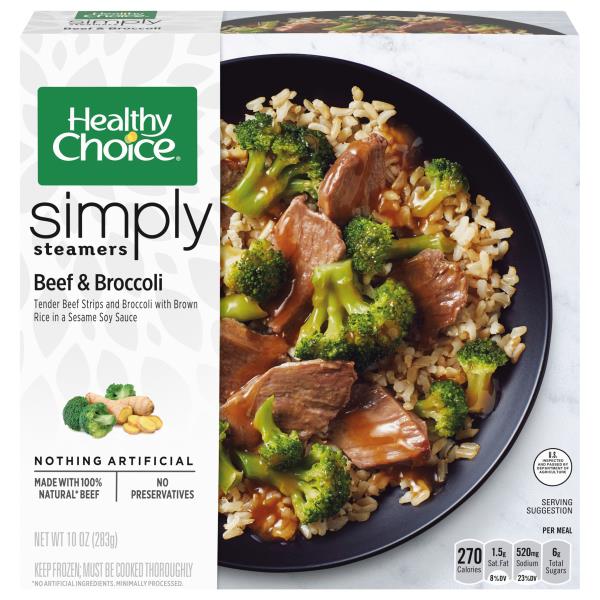 Healthy Choice Simply Steamers Simply Cafe Steamers Beef And