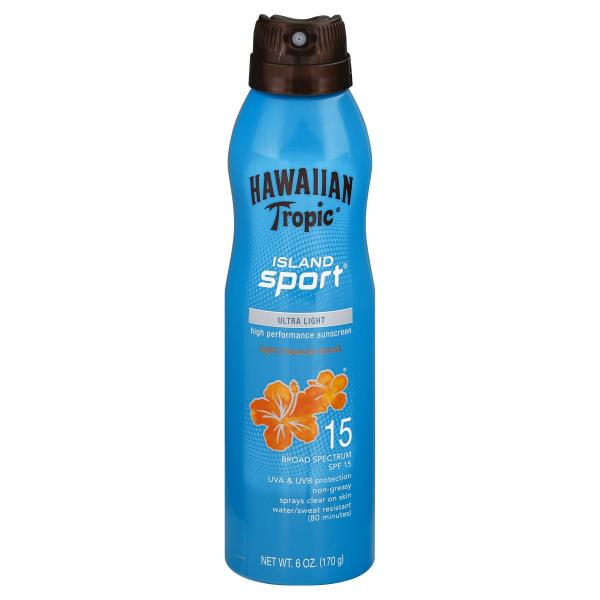 Hawaiian Tropic Island Sport High Performance Sunscreen, Ultra Light