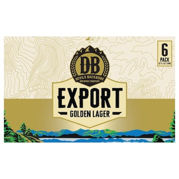 Devils Backbone Brewing Company Beer, Golden Lager, Export, 6 Pack