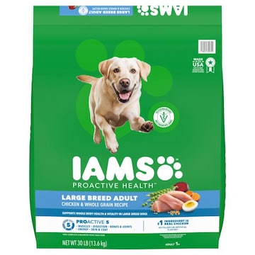 IAMS Proactive Health Adult 1+ 100% Complete & Balanced Chicken & Whole Grain Recipe Dog Food