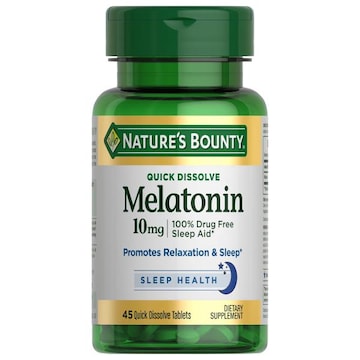 Nature's Bounty Melatonin, 10 mg, Quick Dissolve Tablets
