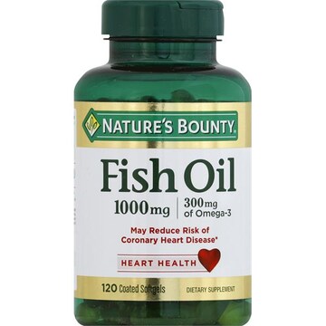 Nature's Bounty Fish Oil, 1000 mg, Coated Softgels