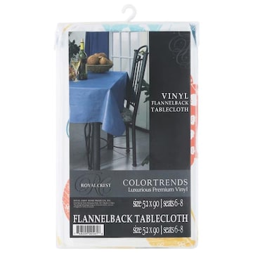 Royal Crest Color Trends Vinyl Flannelback Tablecloth
