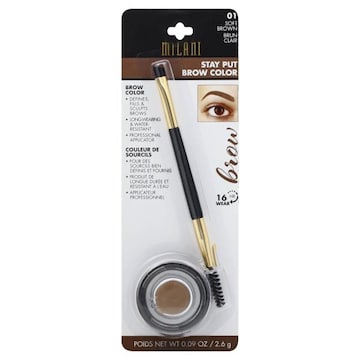 Milani Stay Put Brow Color, Soft Brown 01