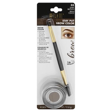 Milani Stay Put Brow Color, Dark Brown 05