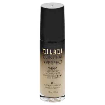 Milani Conceal + Perfect Foundation + Concealer, 2-in-1, Creamy Vanilla 01