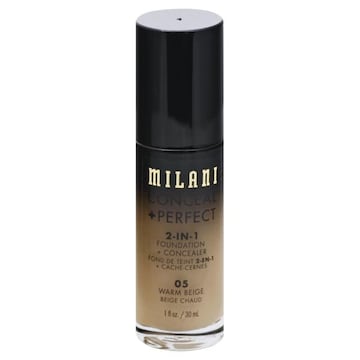 Milani Conceal + Perfect Foundation + Concealer, 2-in-1, Warm Beige 05