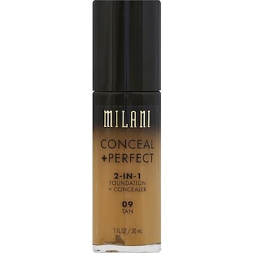 Milani Conceal + Perfect Foundation + Concealer, 2-In-1, Tan 09