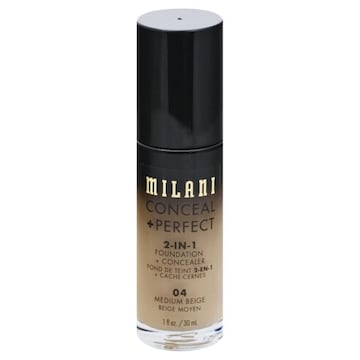 Milani Conceal + Perfect Foundation + Concealer, 2-in-1, Medium Beige 04