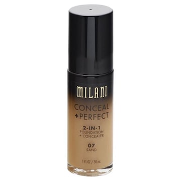 Milani Conceal + Perfect Foundation + Concealer, 2-in-1, Sand 07