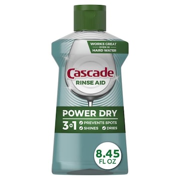 Cascade Power Dry Dishwasher Rinse Aid, 8.45 fl oz