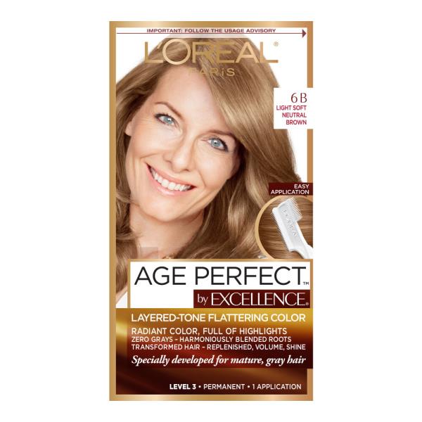 L'Oreal Paris Age Perfect Permanent Hair Color 6B Light Soft Neutral