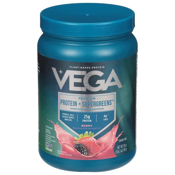 Vega Drink Mix, Mixed Berry, Protein + Greens, Original, PlantBased