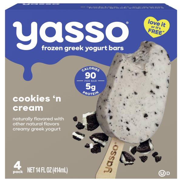 大人気ヨサエクストラクリーム3個購入+1個サービス定価48400円→35399円 Yasso Yogurt Bars, Cookies 'n Cream, Greek | Publix Super Markets