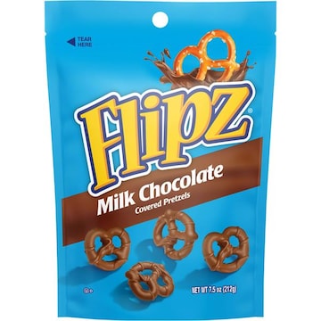 Flipz Covered Pretzels, Milk Chocolate