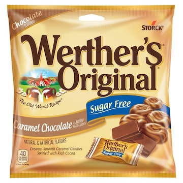 Werther's Original Hard Candies, Sugar Free, Caramel Chocolate Flavored