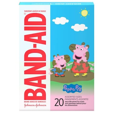 Band-Aid Bandages, Adhesive, Peppa Pig, Assorted Sizes