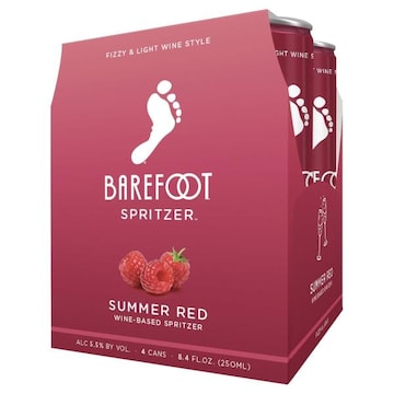 Barefoot Spritzer Summer Red Wine 4 Single Serve