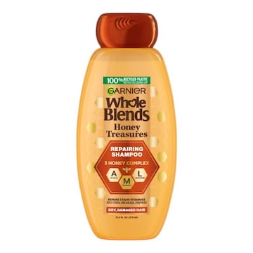 Garnier Whole Blends Honey Treasures Repairing Shampoo, Dry, Damaged Hair