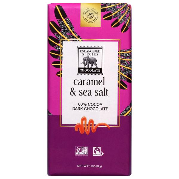 Endangered Species 60% Cocoa Caramel & Sea Salt Dark Chocolate