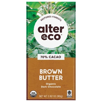 Alter Eco Organic 70% Cacao Brown Butter Dark Chocolate