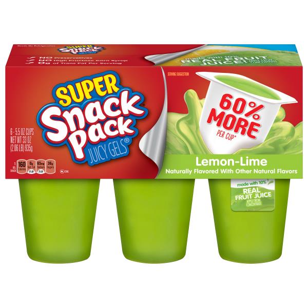 Snack Pack Juicy Gels, Lemon-Lime, Super | Publix Super Markets