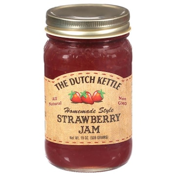 The Dutch Kettle Jam, Strawberry, Homemade Style