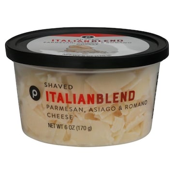 Publix Italian Blend Parmesan, Asiago, Romano, Shaved Cheese