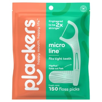 Plackers Micro Line Fresh Mint Floss Picks