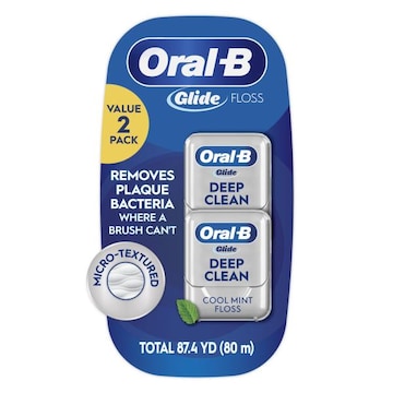 Oral-B Deep Clean Glide Deep Clean Dental Floss, Value 2 Pack (40m Each)