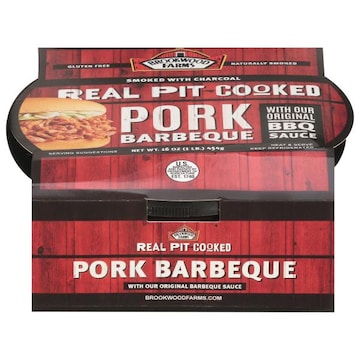 Brookwood Farms Pork Barbeque, with Our Original BBQ Sauce, Real Pit-Cooked