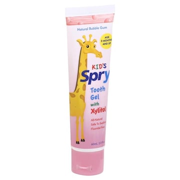 Spry Tooth Gel, with Xylitol, Kid's, Natural Bubble Gum