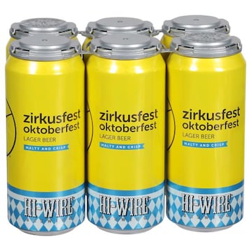Hi-Wire Brewing Beer, Lager, Zirkusfest Oktoberfest
