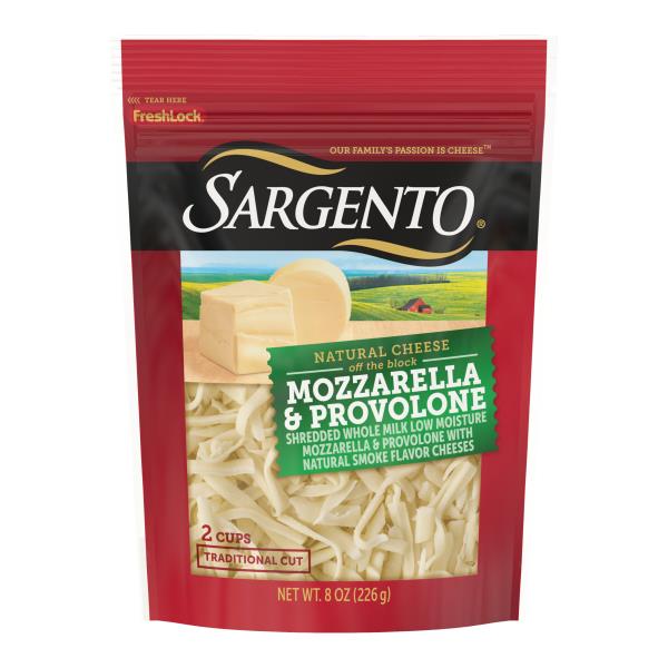 Sargento Off the Block Sargento® Shredded Mozzarella & Provolone