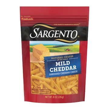 Sargento Sargento® Shredded Mild Natural Cheddar Cheese, Traditional Cut, 8 oz.