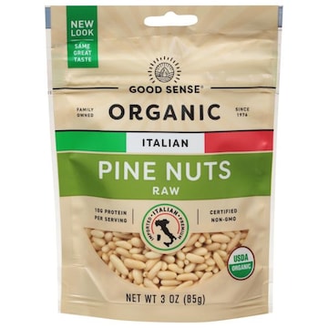 Good Sense Organic Pine Nuts, Raw, Italian