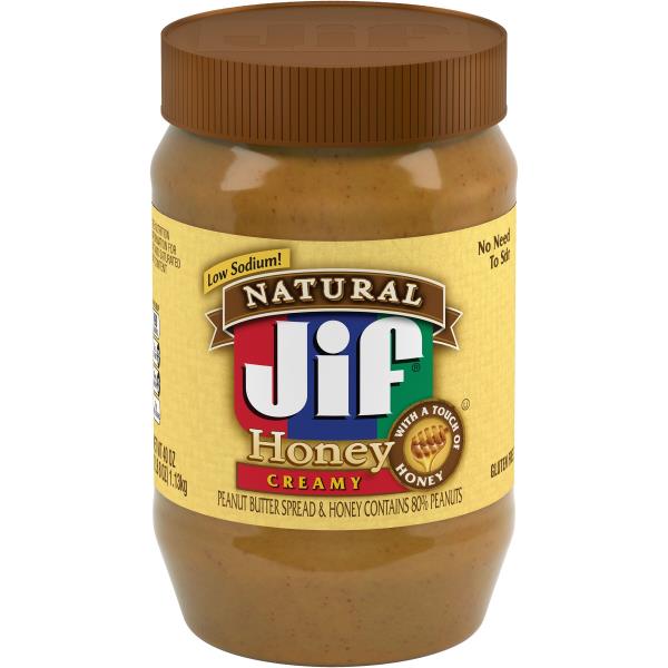 Jif Natural Peanut Butter Spread & Honey, Creamy Publix Super Markets