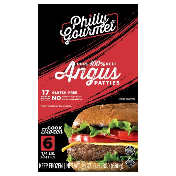 Philly Gourmet Angus Patties, 100 Pure Beef Publix Super Markets