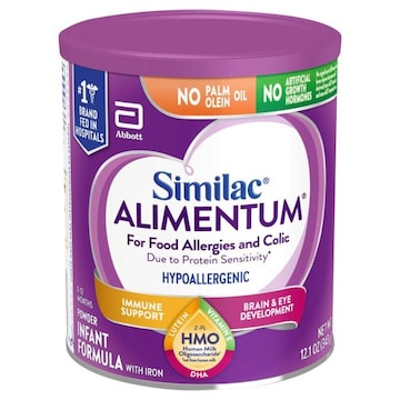 Similac Alimentum Infant Formula with Iron, Hypoallergenic, Powder, 0-12 Months